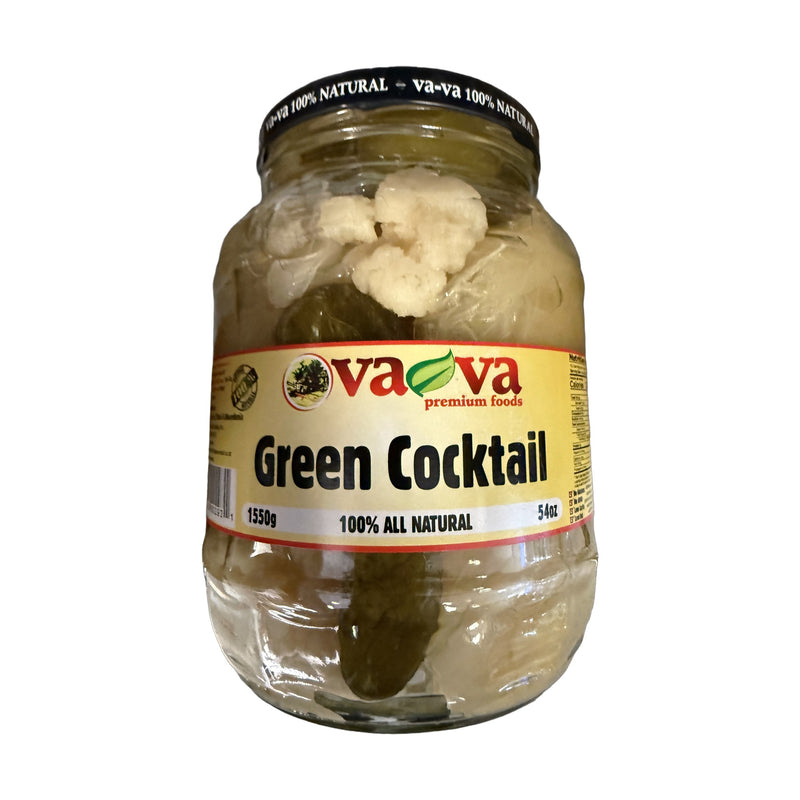 Va-va Premium Foods Green Cocktail 1550g | Hamilton Euromarket