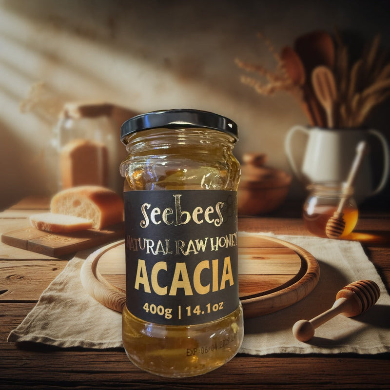 Seebees Acacia Raw Honey, Serbian 400g (14.1oz)