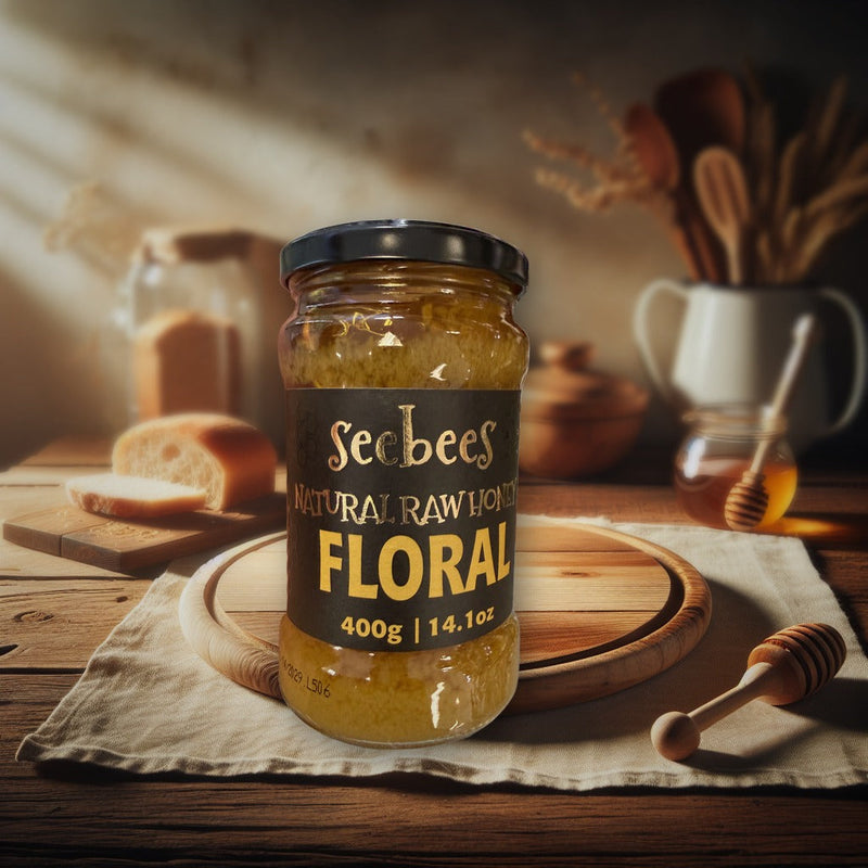 Seebees Natural Raw Floral Honey 400g — authentic pantry from Serbia | Hamilton Euromarket