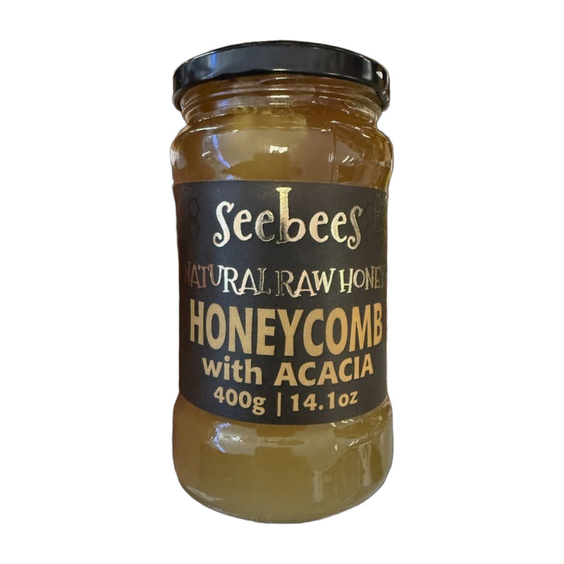 Seebees Natural Raw Honey Honeycomb With Acacia 400g | Hamilton Euromarket