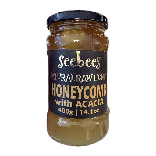 Seebees Natural Raw Honey Honeycomb with Acacia, Serbian 400g (14.1oz) | HE gallery 834839004249 #2