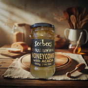 Seebees Natural Raw Honey Honeycomb With Acacia 400g — authentic pantry from Serbia | Hamilton Euromarket