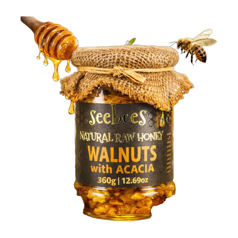 Seebees Acacia Honey with Walnuts 360 g | Hamilton Euromarket