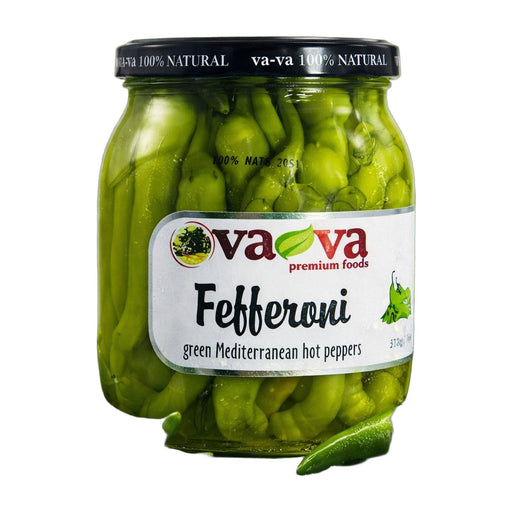 Vava Hot Green Fefferoni Peppers 490 g | Hamilton Euromarket