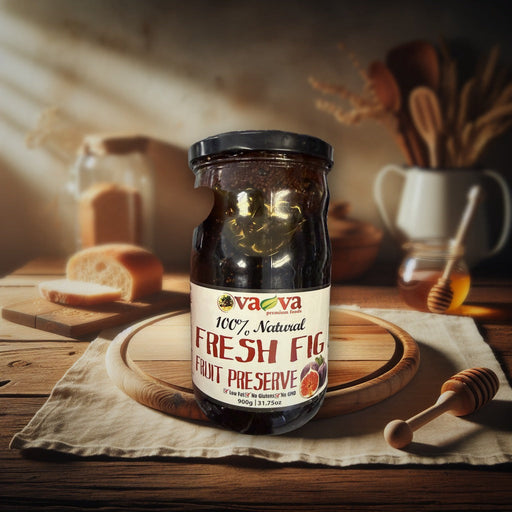 Vava Premium Foods 100% Natural Fresh Fig Fruit Preserve 900g — authentic pantry from North Macedonia | Hamilton Euromarket