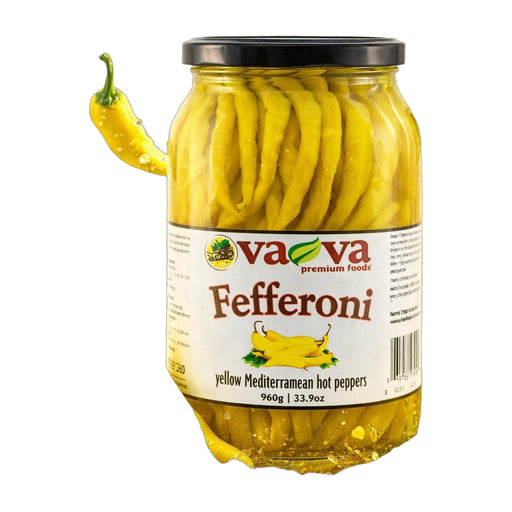 Va-Va Yellow Fefferoni Hot Peppers 960 g | Hamilton Euromarket