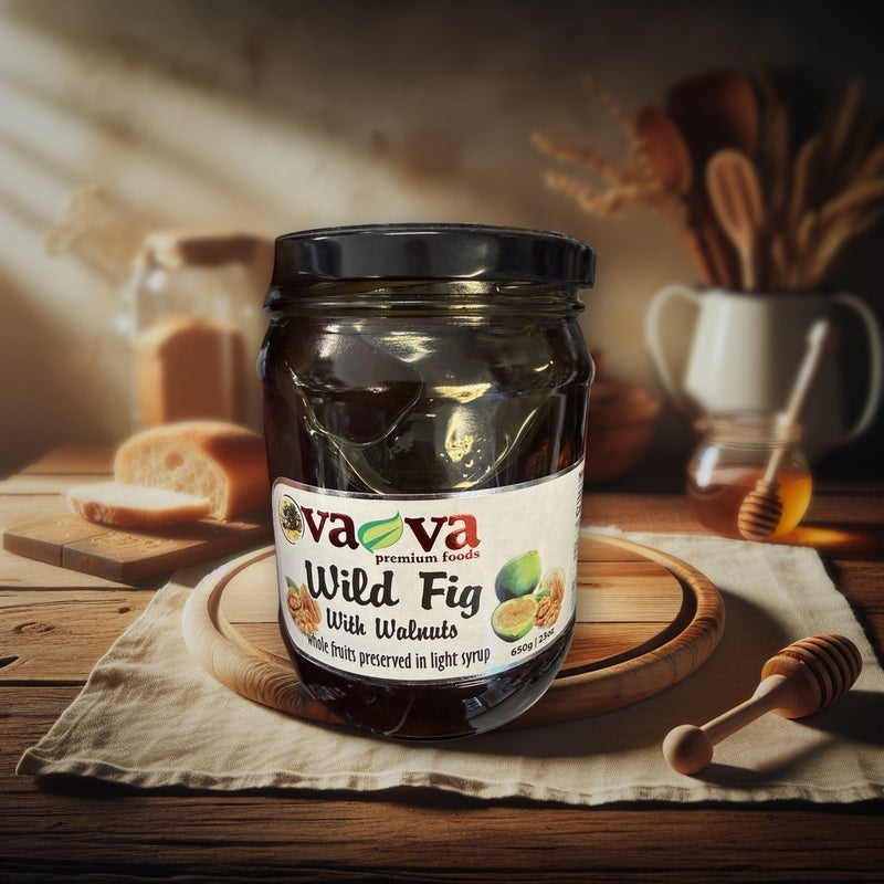 Vava Wild Fig Whole Fruit Preserve with Walnuts 690 g