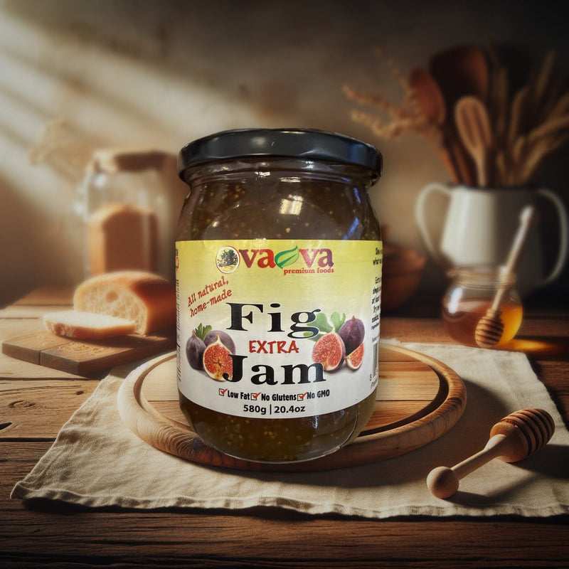 Va-Va Fig Extra Jam, Macedonian Fruit Spread 580g (20.5oz)