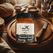 Chef K Artisan Recipe Roasted Red Peppers - Spicy Spread 350g/12.3oz — authentic pantry from Macedonia | Hamilton Euromarket
