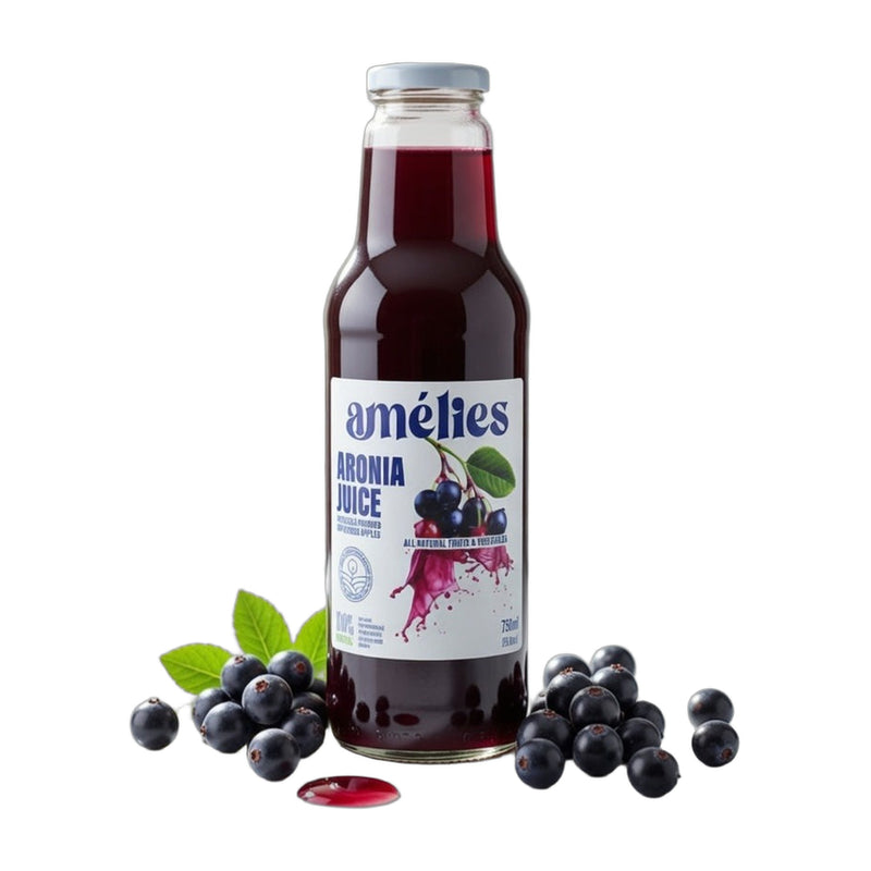 Amelies Aronia Juice with Cold Pressed Unfiltered Apples 750 ml | Hamilton Euromarket