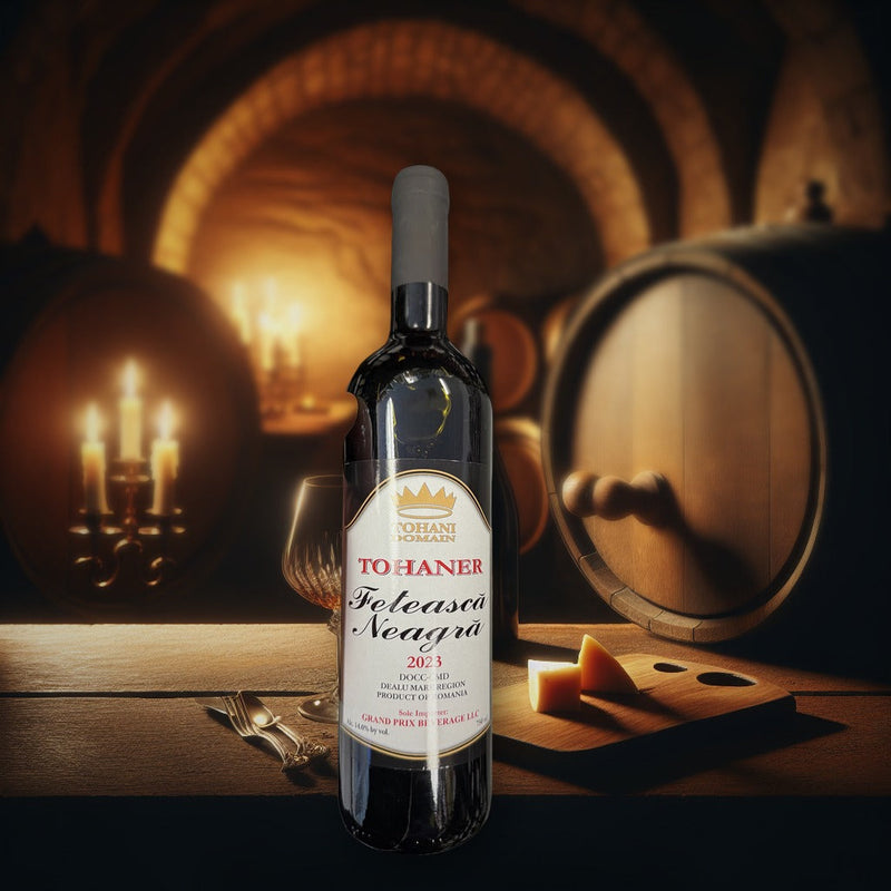 Tohani Feteasca Neagra Red Wine 2023 750ml — authentic alcohol from Romania | Hamilton Euromarket