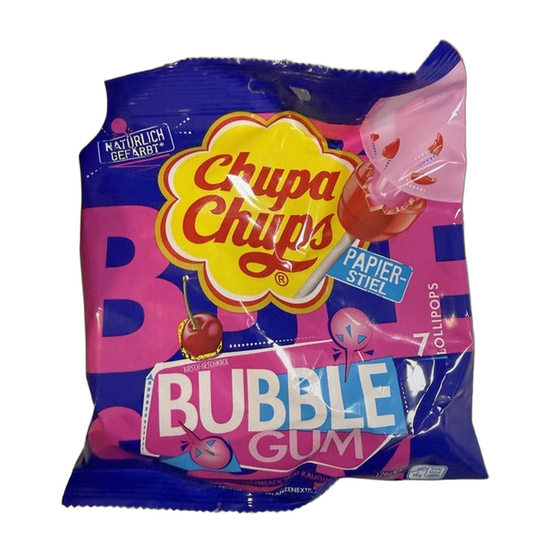 Chupa Chups Bubble Gum Lollipops 7x12g | Hamilton Euromarket