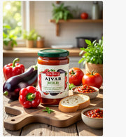 Podravka Ajvar Mild Roasted Pepper Spread 690 g — authentic pantry from Croatia | Hamilton Euromarket