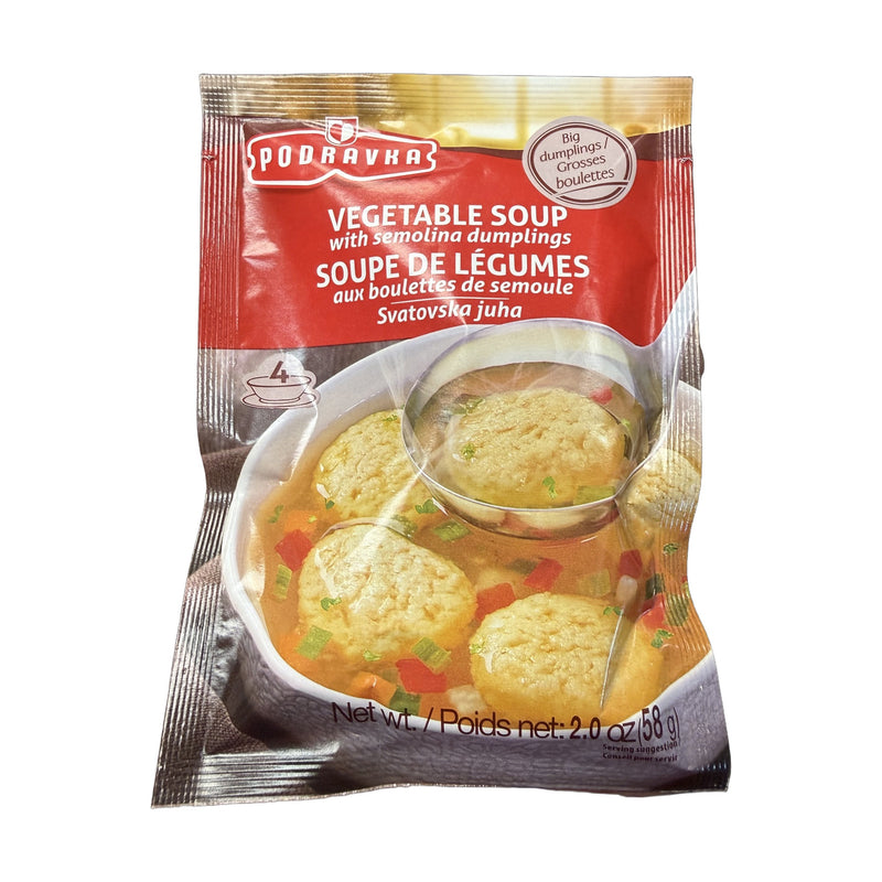 Podravka Vegetable Soup with Semolina Dumplings 2.0 oz (58g) | Hamilton Euromarket