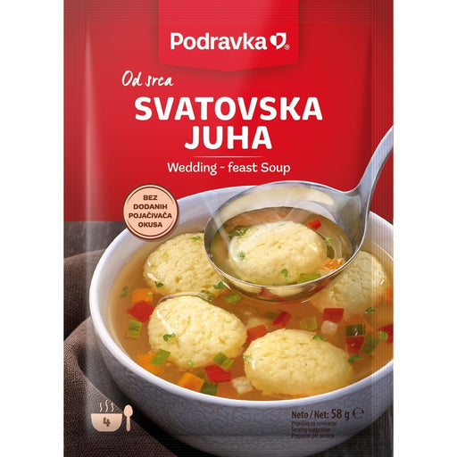 Podravka Vegetable Soup with Semolina Dumplings, Croatian 58g (2oz) | HE gallery 842826000532 #3