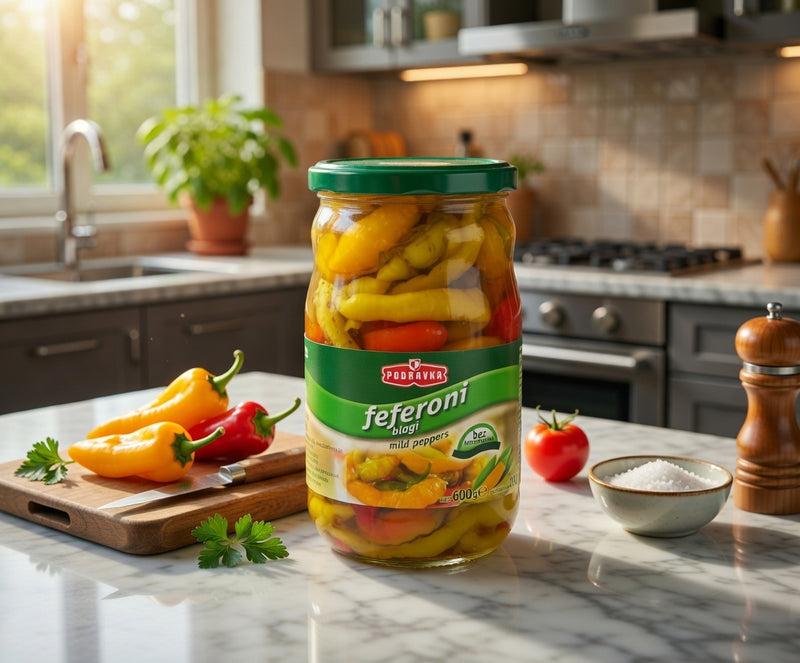 Podravka Mild Pickled Peppers 600 g