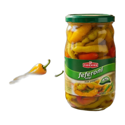 Podravka Mild Pickled Peppers 600 g | Hamilton Euromarket