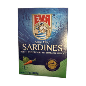 EVA Adriatic Sardines with Vegetables in Tomato Sauce 3.5 oz (100g)