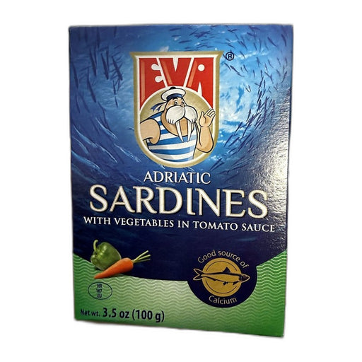Eva Adriatic Sardines with Vegetables in Tomato Sauce 100g (3.5oz) | HE gallery 842826000907 #2