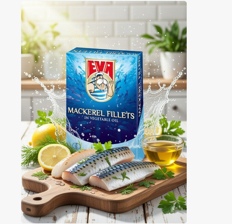 Podravka Eva Mackerel Fillets in Vegetable Oil 115 g