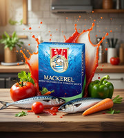Podravka Eva Mackerel with Vegetables in Tomato Sauce 115 g — authentic pantry from Croatia | Hamilton Euromarket