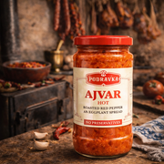 Podravka Ajvar Hot 350 g — authentic pantry from Croatia | Hamilton Euromarket