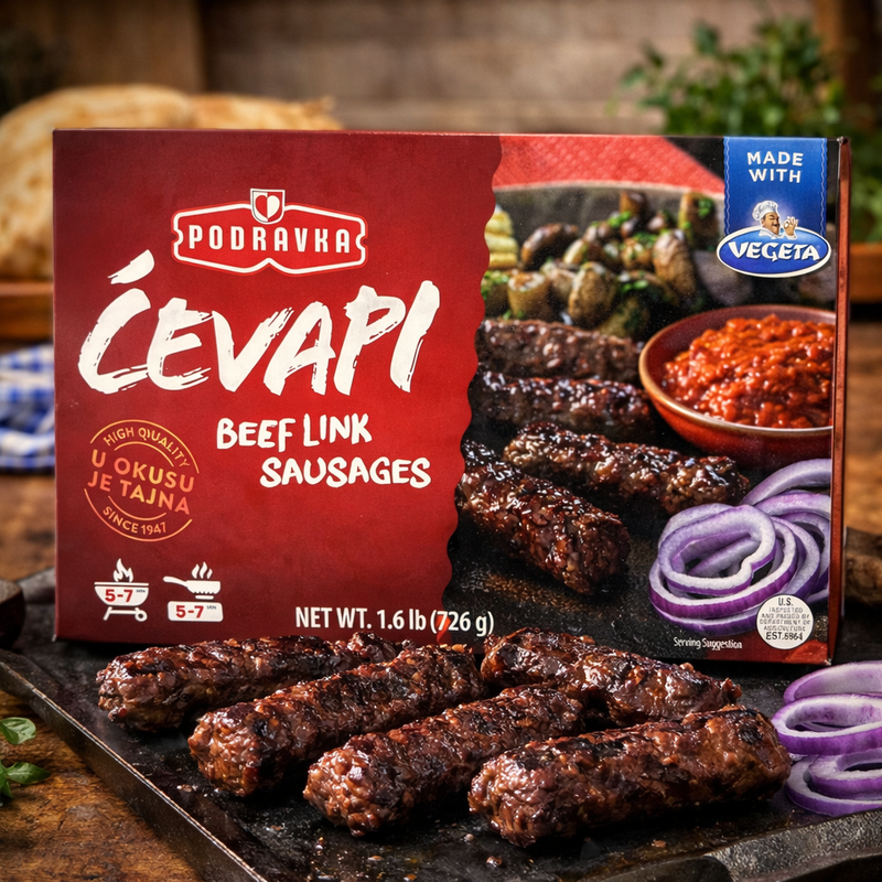 Podravka Cevapi Beef Link Sausages 726g