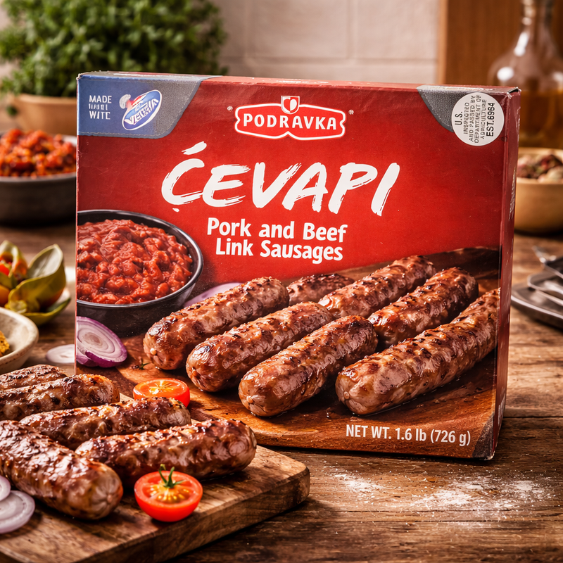 Podravka Cevapi Pork and Beef Link Sausages 726g
