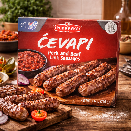 Podravka Cevapi Pork and Beef Link Sausages 726g