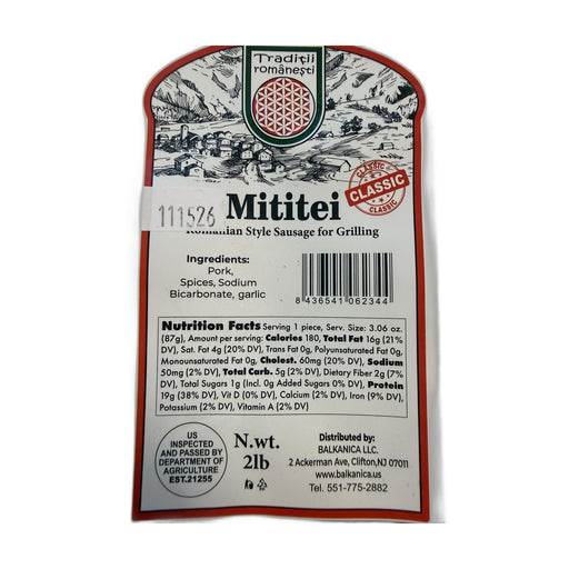 Traditii Romanesti Mititei Romanian Sausage 907g (2lb)