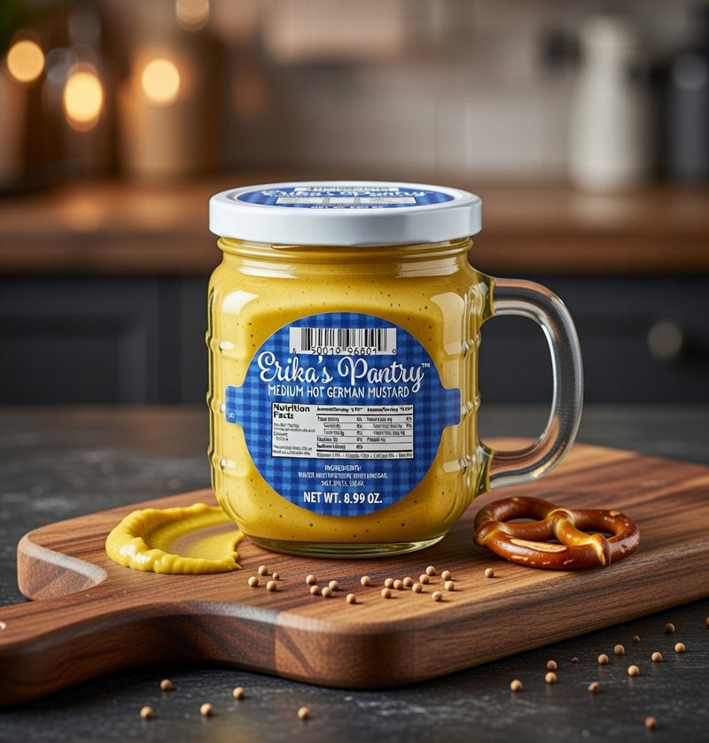 Erika'S Pantry Medium Hot German Mustard 255 g