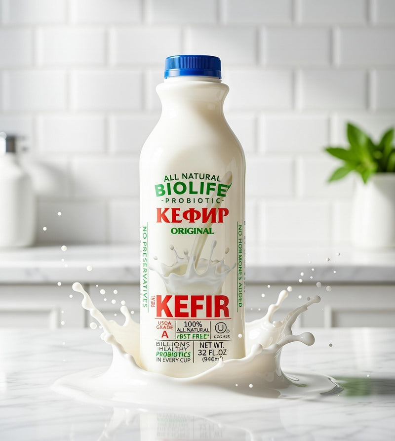 Biolife Greek Style Kefir Plain 32 fl oz (946 ml)