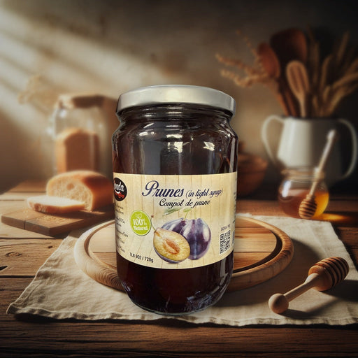 Nevada Nature Prunes In Light Syrup 1lb 9oz / 720g — authentic pantry from Romania | Hamilton Euromarket