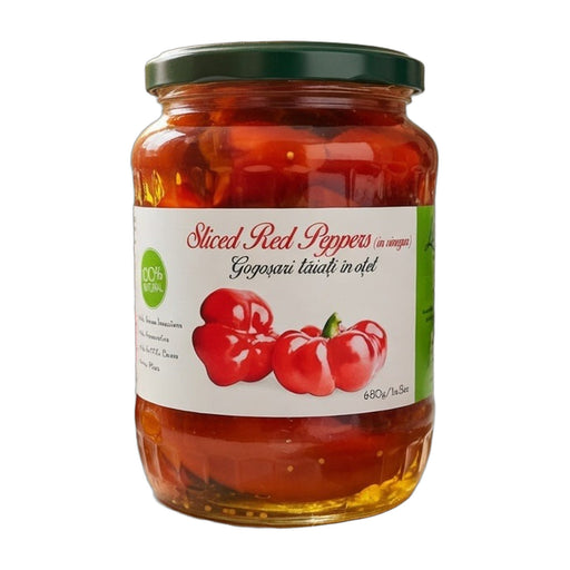 Livada Gogosari Sliced Red Peppers in Vinegar 680 g | Hamilton Euromarket