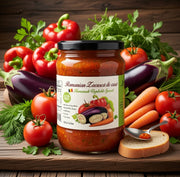 Livada Zacusca Vegetable Spread Homemade Style 530 g — authentic pantry from Romania | Hamilton Euromarket