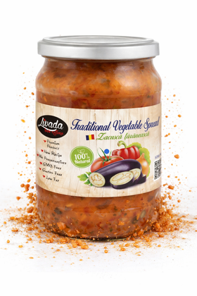 Livada Zacuscă Țărănească Mild Vegetable Spread, Romanian Peasant-Style 500g (1.1lb)