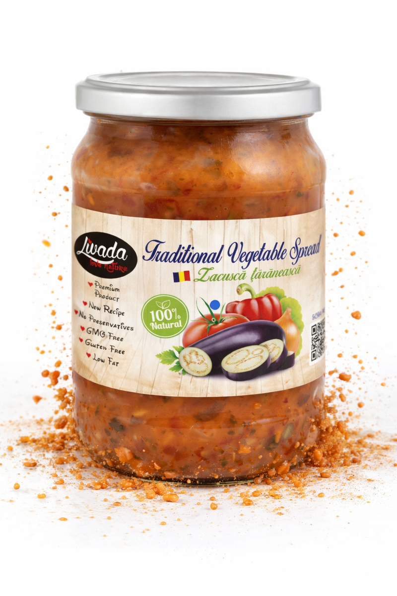 Livada Zacusca Taraneasca Mild Vegetable Spread 500 g