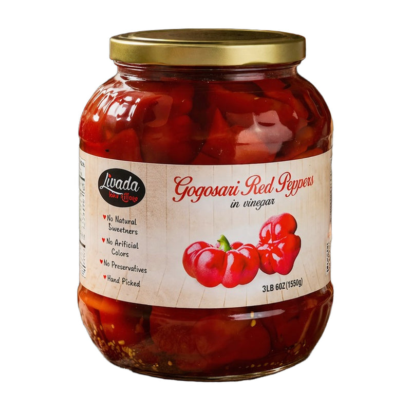 Livada Gogosari Sliced Red Peppers in Vinegar 1550 g | Hamilton Euromarket