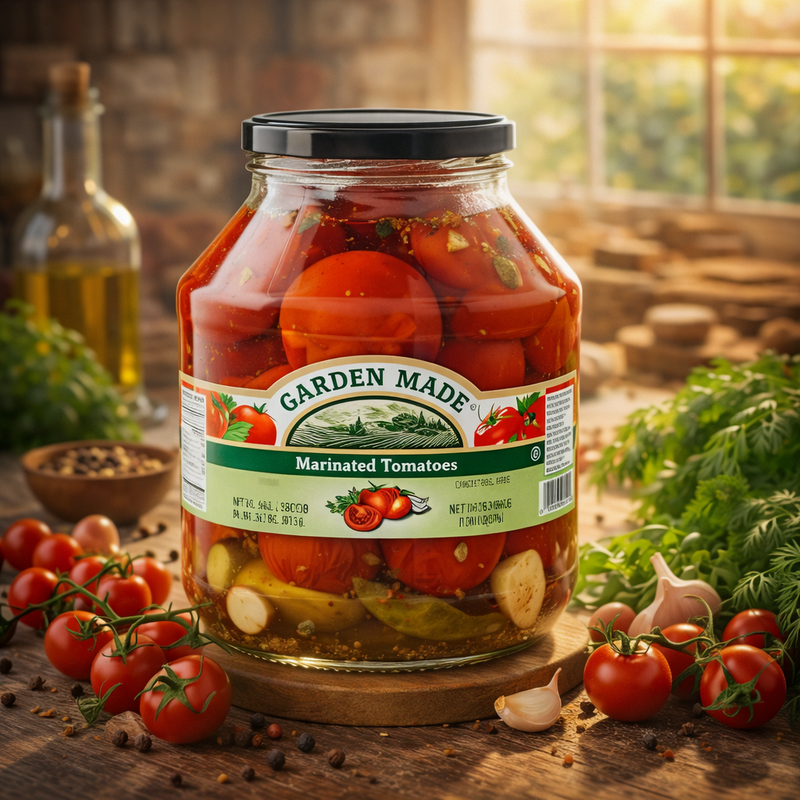 Garden Made Marinated Tomatoes 1587 g — authentic pantry from United States | Hamilton Euromarket