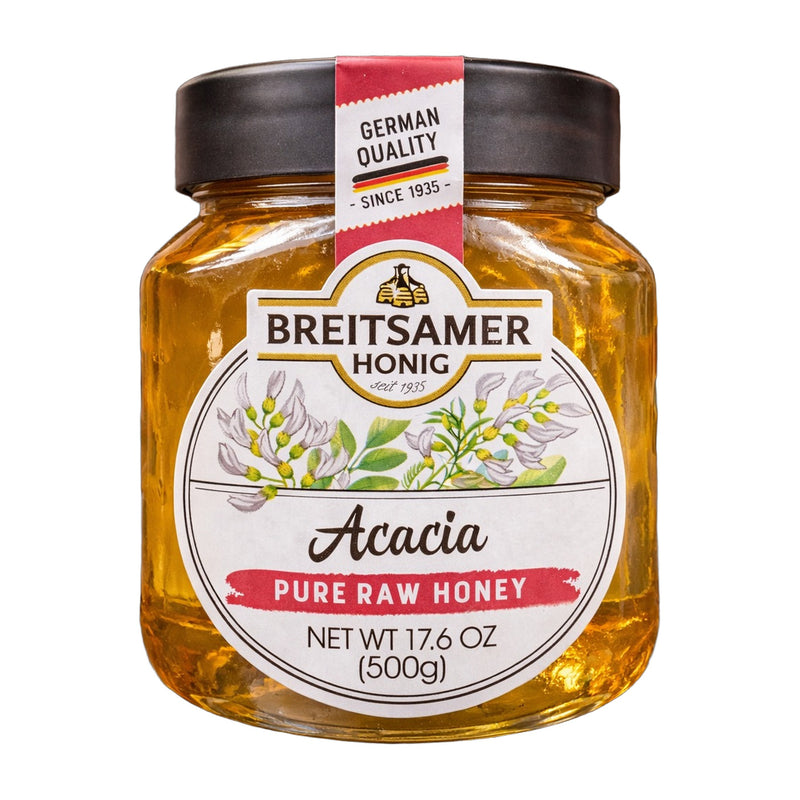 Breitsamer Honig Acacia Pure Raw Honey 500 g | Hamilton Euromarket