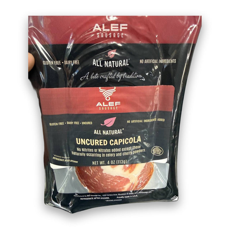 Alef Sausage Uncured Capicola 113g (4oz)