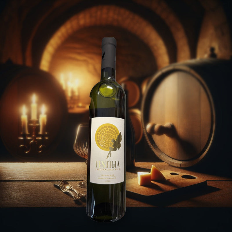 Festigia Istrian Malvasia Premium Wine 2022 750ml — authentic alcohol from Croatia | Hamilton Euromarket