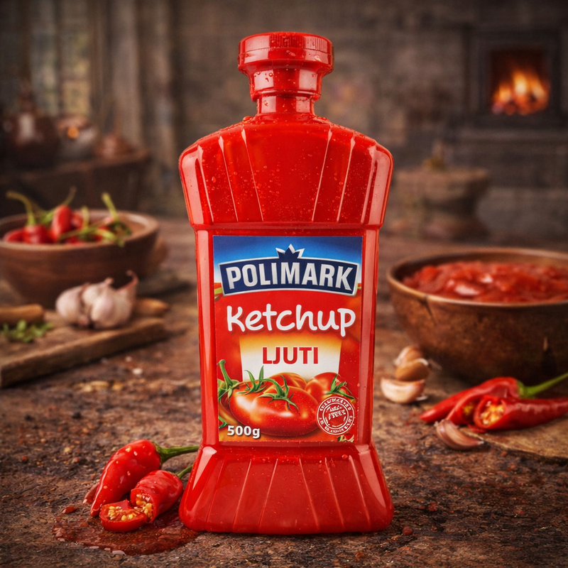 Polimark Ketchup Hot Ljuti 500 g