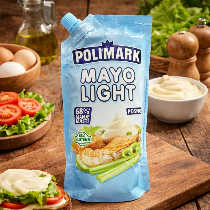 Polimark Mayo Light 68% Less Fat Mayonnaise 280 g