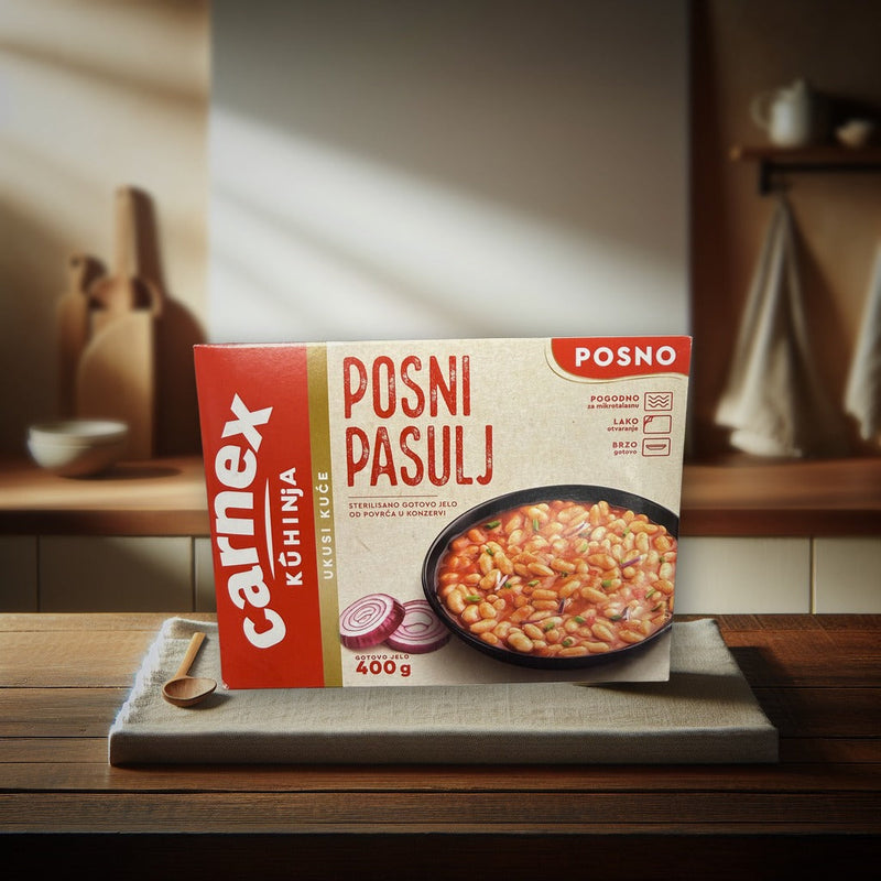 Carnex Posni Pasulj 400 g — authentic pantry from Serbia | Hamilton Euromarket