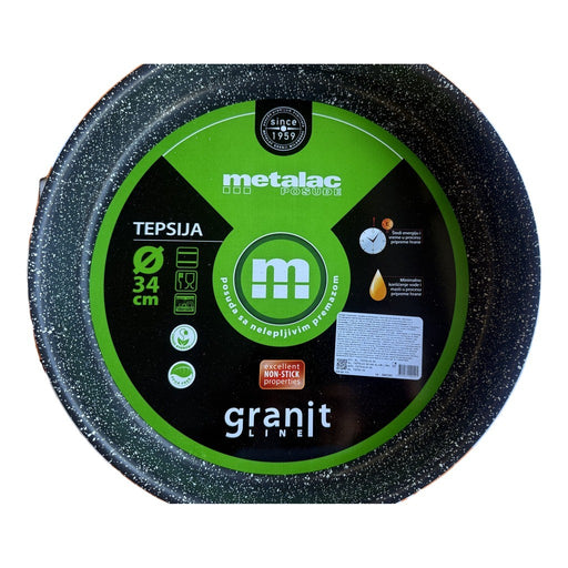 Metalac Granit Line Deep Round Pan 34cm (13.4in) | HE gallery 8600034199491 #2
