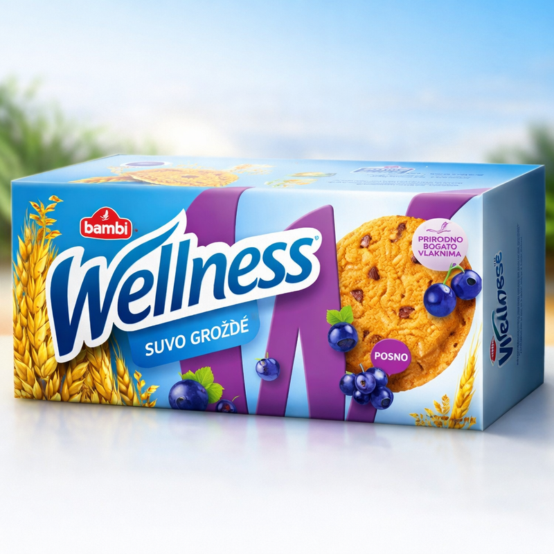 Bambi Wellness Raisin Oat Cookies 210 g