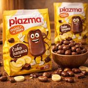 Bambi Plazma Mini Mini Choco Banana 45 g — authentic snack from Serbia | Hamilton Euromarket