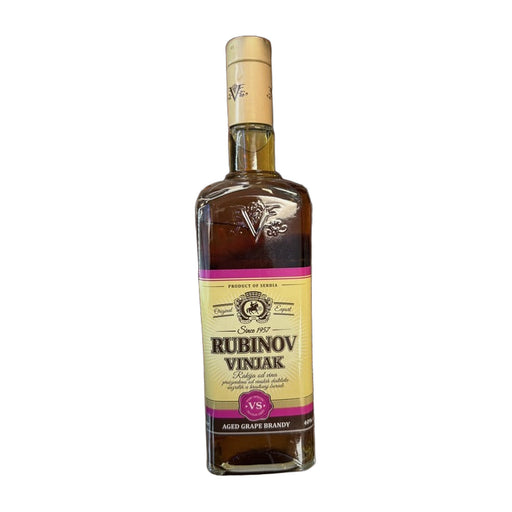 Rubin Vinjak VS Grape Brandy, Serbian 1L 40% ABV | Hamilton Euromarket