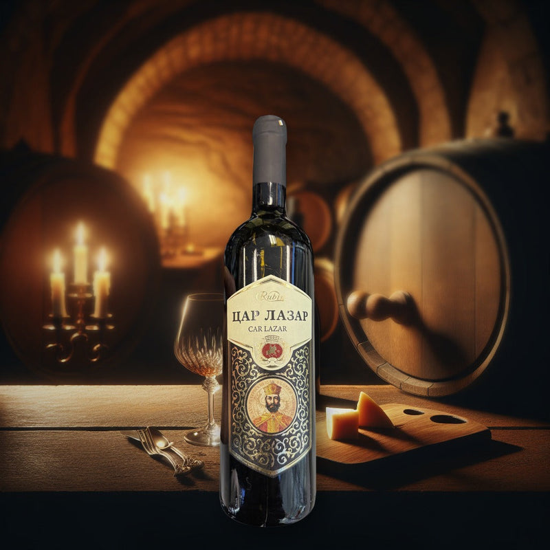 Rubin Car Lazar Semi Dry Red Wine 750ml — authentic alcohol from Serbia | Hamilton Euromarket